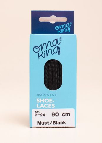 Шнурки черные 90 СМ Oma King