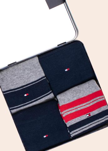 Носки Tommy Hilfiger, подарочная коробка, 4 пары